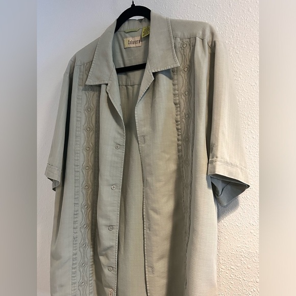 Men's Light Green Casual Button Down Shirt Size Large - Picture 2 of 5